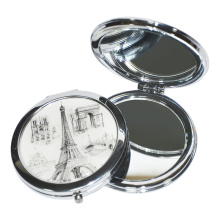 Kundenspezifischer kosmetischer hochwertiger Make-up kompakter Taschenspiegel